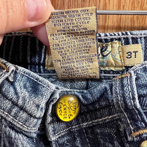 Enyce Girls Size 3T Jeans w/ Embroidered Gold Pockets Medium Wash - Picture 7 of 7